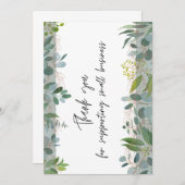 Hartelijk dank voor de ondersteuning van kleine be bedankkaart (Voorkant / Achterkant)