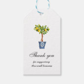 Hartelijk dank voor de ondersteuning van kleine be cadeaulabel (Voorkant)