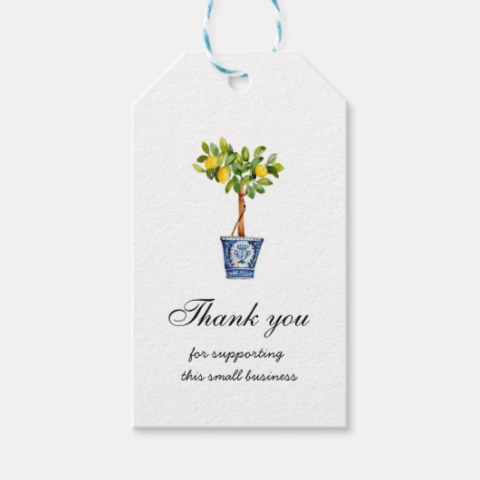 Hartelijk dank voor de ondersteuning van kleine be cadeaulabel (Voorkant)