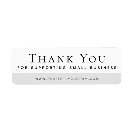 Hartelijk dank voor de ondersteuning van kleine be etiket (Voorkant)