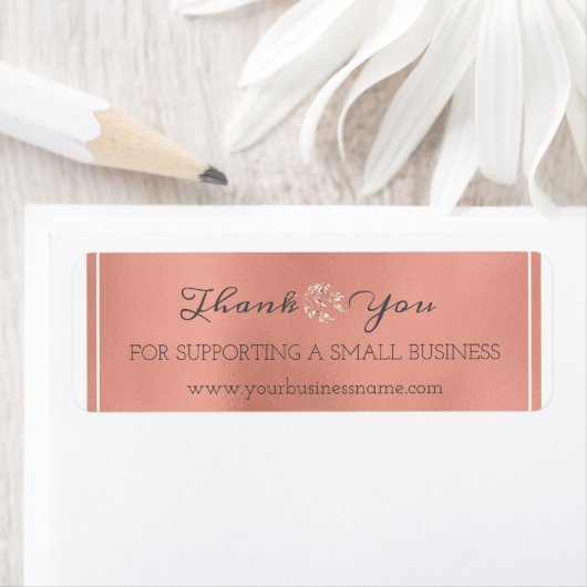 Hartelijk dank voor de ondersteuning van kleine be etiket (Insitu)