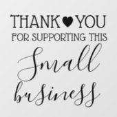 Hartelijk dank voor de ondersteuning van kleine be raamsticker (Vel)