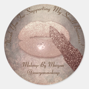 Hartelijk dank voor de ondersteuning van kleine be ronde sticker