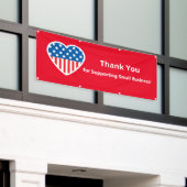 Hartelijk dank voor de ondersteuning van kleine be spandoek (Buitenkant Gebouw)