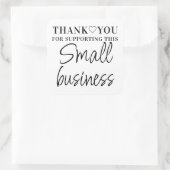Hartelijk dank voor de ondersteuning van kleine be vierkante sticker (Tas)