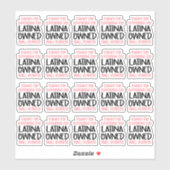 Hartelijk dank voor de ondersteuning van Latina Ow Sticker (Vel)