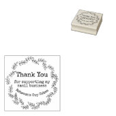 Hartelijk dank voor de ondersteuning van mijn bedr rubberstempel (Gestempeld)