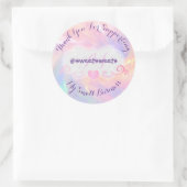 Hartelijk dank voor de ondersteuning van mijn cult ronde sticker (Tas)