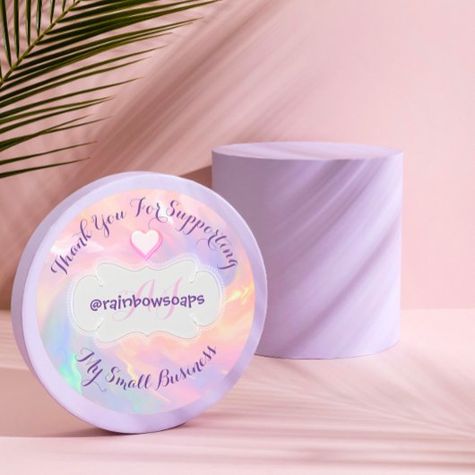 Hartelijk dank voor de ondersteuning van mijn hart ronde sticker