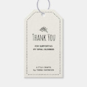 Hartelijk dank voor de ondersteuning van mijn klei cadeaulabel (Voorkant)