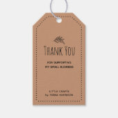 Hartelijk dank voor de ondersteuning van mijn klei cadeaulabel (Voorkant)