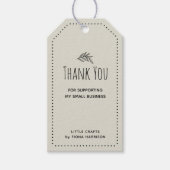 Hartelijk dank voor de ondersteuning van mijn klei cadeaulabel (Voorkant)