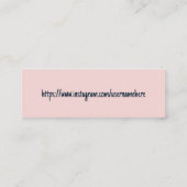 Hartelijk dank voor de ondersteuning van mijn klei mini visitekaartje (Achterkant)