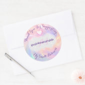 Hartelijk dank voor de ondersteuning van mijn klei ronde sticker (Envelop)