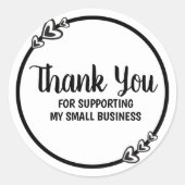 Hartelijk dank voor de ondersteuning van mijn klei ronde sticker (Voorkant)