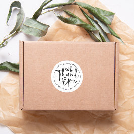 Hartelijk dank voor de ondersteuning van mijn klei ronde sticker