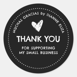 Hartelijk dank voor de ondersteuning van mijn klei ronde sticker