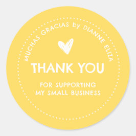 Hartelijk dank voor de ondersteuning van mijn klei ronde sticker