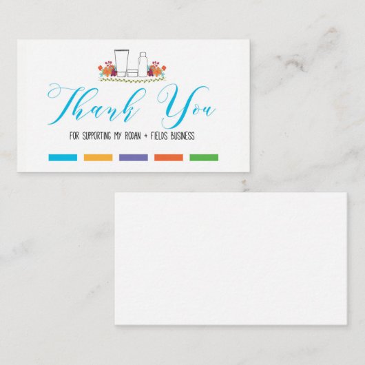 Hartelijk dank voor de ondersteuning van mijn RF-a Visitekaartje (Voorkant / Achterkant)