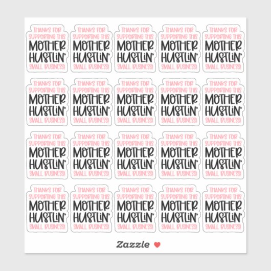 Hartelijk dank voor de ondersteuning van Moeder Hu Sticker (Vel)