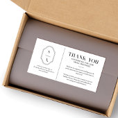 Hartelijk dank voor de ondersteuning van ons Small Bedankkaart