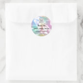 Hartelijk dank voor de online Qr-code Winkel Insta Ronde Sticker (Tas)