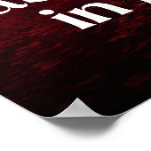 Hartelijk dank voor de overvloed aan geldwet voor  poster (Hoek)