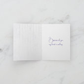 Hartelijk dank voor de Paarse Iris op hout Kaart (Binnen)