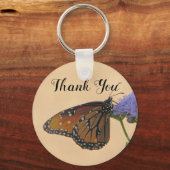 Hartelijk dank voor de Paarse Monarch Fotovlinder Sleutelhanger (Voorkant)