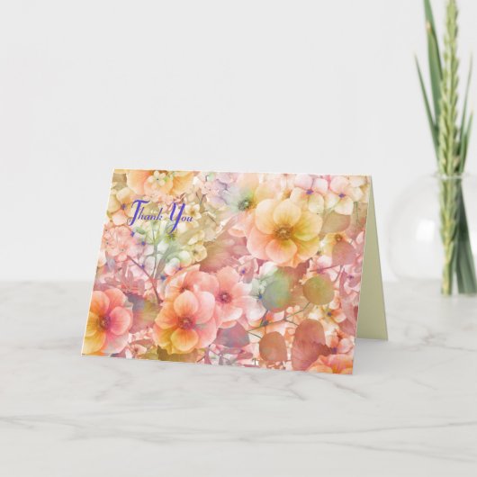Hartelijk dank voor de pasteltuin kaart (Voorkant)