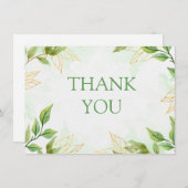 Hartelijk dank voor de platte briefkaart (Voorkant / Achterkant)