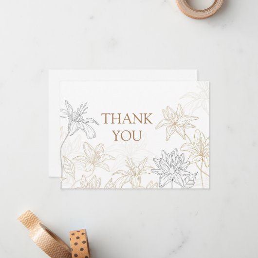 Hartelijk dank voor de platte briefkaart (Voorkant / Achterkant in situ)