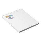 Hartelijk dank voor de pooldot tekstexpressie notitieblok (Schuin)