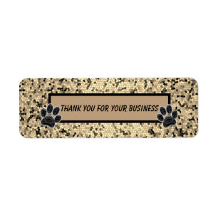 Hartelijk dank voor de printer voor bedrijfskledin etiket