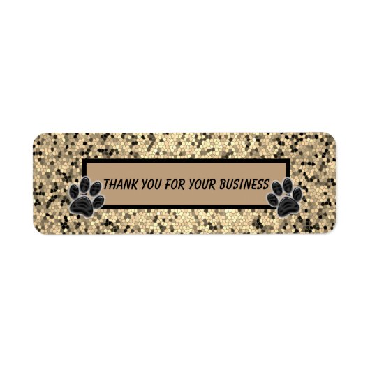 Hartelijk dank voor de printer voor bedrijfskledin etiket (Voorkant)