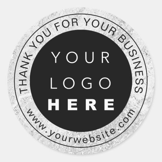 Hartelijk dank voor de professionele promotie van  ronde sticker (Voorkant)