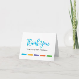Hartelijk dank voor de R+F-business Bedankkaart
