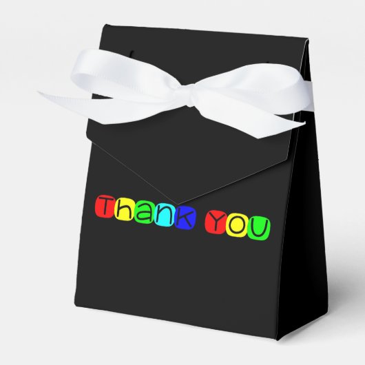 Hartelijk dank voor de Rainbow Colors 434 Bedankdoosjes (Voorkant Zijde)