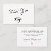 Hartelijk dank voor de Real Estate Agent Broker Cl Visitekaartje (Voorkant / Achterkant)