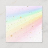 *~* Hartelijk dank voor de regenboog QR Punch Klantenkaartje (Achterkant)