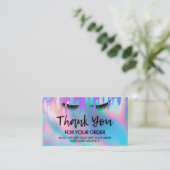 Hartelijk dank voor de rendy holographic Lashes Ko Visitekaartje (Staand voorkant)