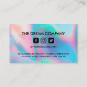 Hartelijk dank voor de rendy holographic Lashes Ko Visitekaartje (Achterkant)