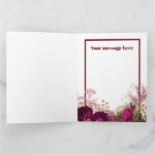 Hartelijk dank voor de roos floral bedankkaart (Binnen)