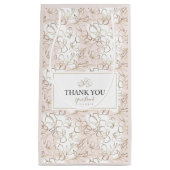 Hartelijk dank voor de roze, gecomprimeerde papier klein cadeauzakje (Voorkant)