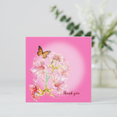 Hartelijk dank voor de roze kaart (Staand voorkant)