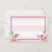 Hartelijk dank voor de roze roze stripkaart bedankkaart (Achterkant)