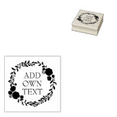Hartelijk dank voor de Rustic Monogram Wreath Cust Rubberstempel (Gestempeld)