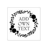 Hartelijk dank voor de Rustic Monogram Wreath Cust Rubberstempel (Afrduk)