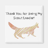 Hartelijk dank voor de schitterende Leader Fox Magneet (Voorkant)