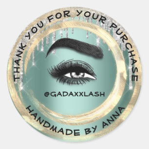 Hartelijk dank voor de Shopping Makeup Artist Lash Ronde Sticker